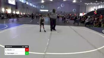 58 lbs Consi Of 4 - Adrian Davila, Cobre Wrestling Jr Program vs Conan Hannegan, Team Reign