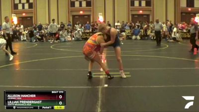 100/110 Quarterfinal - Lillian Prendergast, South Brunswick High vs Allison Hancher, Journey Men