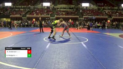 200 lbs Semifinal - Eli Anderson, Moses Lake Wrestling Club vs Benjamin Rodgers, Belgrade Wrestling Club