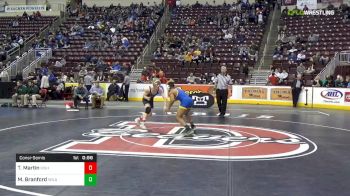 138 lbs Consolation - Tyler Martin, Bishop McDevitt Hbg vs Marckis Branford, Wilson Area