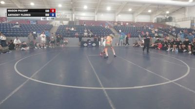 132 lbs Mason Pecoff, California Silver vs Anthony Flores, Idaho