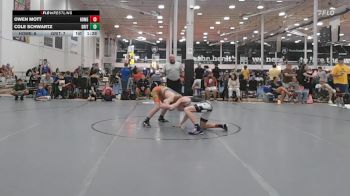 128 lbs Rr Rnd 2 - Owen Mott, Homegrown White - HSC vs Cole Schwartz, Grit Mat Club Red - HSC