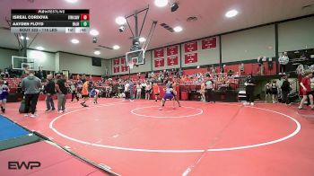 119 lbs Consi Of 8 #2 - Isreal Cordova, Bookert T Washington vs Aayden Floyd, Broken Arrow Jh