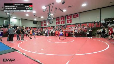 119 lbs Consi Of 8 #2 - Isreal Cordova, Bookert T Washington vs Aayden Floyd, Broken Arrow Jh
