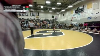 100 lbs 3rd Place Match - Sage Lichtenberger, Newcastle vs Trinity Warner, South