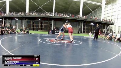 142 lbs Round 2 (6 Team) - Allison Garbacz, Illinois vs Clancy Meyer, North Dakota