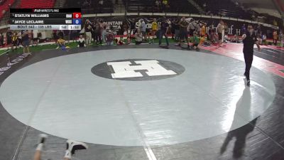105 lbs 1st Place Match - Statlyn Williams, Idaho vs Jayce Leclaire, Wisconsin