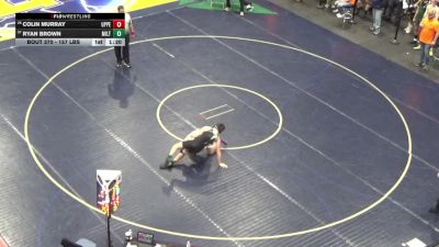 157 lbs Round Of 64 - Colin Murray, Upper Moreland vs Ryan Brown, Milton Hershey