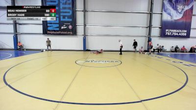 127 lbs Rr Rnd 3 - Beau Heniser, Indiana Outlaws Silver vs Brody Hade, TNWC Black