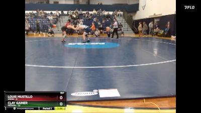 157 lbs Finals (2 Team) - Clay Gainer, Messiah vs Louis Mustillo, Union