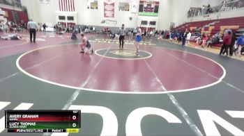 107 lbs Champ. Round 2 - Lucy Thomas, Glenns Ferry vs Avery Graham, Nampa