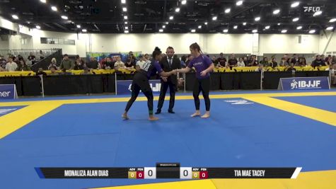 Tia Mae Tacey vs Monaliza Alan Dias 2025 World IBJJF Jiu-Jitsu No-Gi Championship