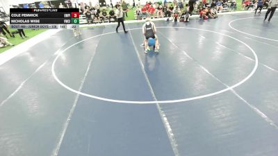 Junior Boys - 138 lbs Cons. Round 2 - Cole Fenwick, Empire vs Nicholas Wise, Viking Wrestling Club (IA)