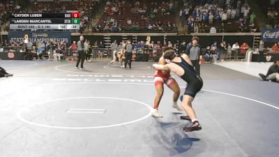 D 3 190 lbs Cons. Semi - Cayden Luben, Basile vs Landen Marcantel, St. Edmund