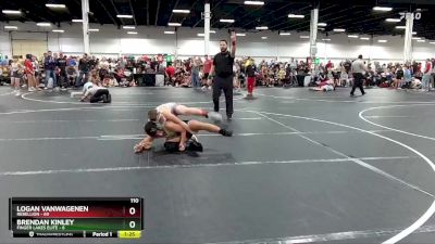 110 lbs Round 1 (8 Team) - Logan Vanwagenen, Rebellion vs Brendan Kinley, Finger Lakes Elite