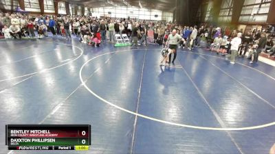 69 lbs Cons. Semi - Daxxton Phillipsen, Delta vs Bentley Mitchell, Iron County Wrestling Academy