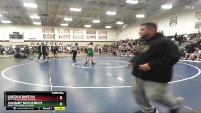 115 lbs Semifinal - Lincoln Bastian, East Valley Middle School vs Zachary Nordstrom, Lone Star Middle School