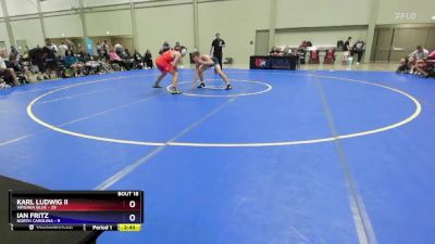 150 lbs 2nd Wrestleback (16 Team) - Karl Ludwig II, Virginia Blue vs Ian Fritz, North Carolina