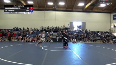 110 lbs Cons. Round 4 - Dannielle Sizelove, Ottawa University vs Leilah Patel, Menlo College