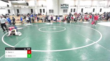 106 lbs Consi Of 8 #2 - Kennedie Davis, Bridgewater-Raynham vs Conlan Geary, Hanover