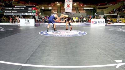 Junior Boys - 175 lbs Champ. Round 2 - Daniel Armendarez, Selma High School Wrestling vs Joseph Ashby, Monterey High School Wrestling