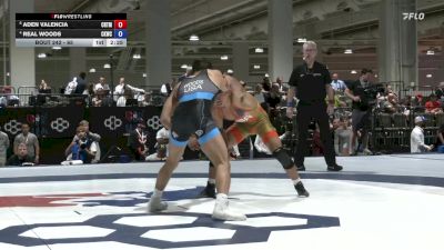 65 lbs Quarters - Aden Valencia, California RTC/ Titan Mercury Wrestling Club (TMWC) vs Real Woods, Cliff Keen Wrestling Club