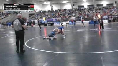 A 150 lbs Champ. Round 1 - Austin Glass, Volunteer High School vs Tanner Aldridge, Harpeth High School
