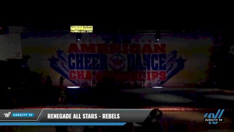 Renegade Allstars - Rebels [2021 L1 Youth - D2 - Small Day 1] 2021 The American Celebration DI & DII