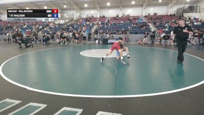 100 lbs Cons. Quarters - Micah Villatoro, High Desert Wrestling Club vs JT Walker, Nevada Elite Wrestling