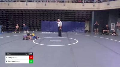 40 lbs Quarterfinal - Lukas Gregula, Pittsburgh, PA vs Kaiem Bromwell, Pasadena, MD