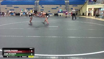 165 lbs Cons. Round 2 - Gabe McWhite, Mount Saint Joseph vs Cooper Paksima, Saint Andrew`s Episcopal School