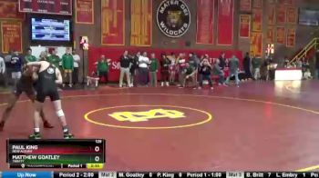 126 lbs Cons. Round 2 - Matthew Goatley, Trinity vs Paul King, New Albany