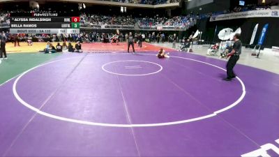 5A 132 lbs 5th Place Match - Alyssa Indalsingh, Burleson vs Bella Ramos, Frisco Lebanon Trail