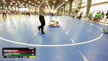 84 lbs Rd# 4- 2:00pm Friday Final Pool - Beckhem Fields, Maryland BLACK vs Dawson McGrath, Olympia