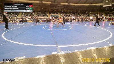 73 lbs Final - Illianna Sailas, Black Fox Wrestling Academy vs Marjorie Larson, DeKalb