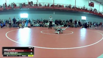 72 lbs Semifinal - Grace Nedelsky, Contenders Wrestling Academy vs Ariella Pope, Bloomington South Wrestling Club