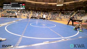 67 lbs 3rd Place - Timmy McCall, Fort Gibson Youth Wrestling vs Zane Nelson, Owasso Takedown Club