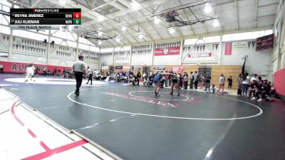 190 lbs 7th Place Match - Juli Klieman, Napa vs Reyna Jimenez, Dougherty Valley