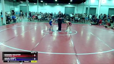 92 lbs Quarters & 1st Wb (16 Team) - Edward Fioletov, Connecticut vs Gavin Hoeft, Minnesota Blue