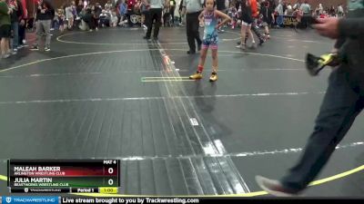 58 lbs Quarterfinal - Julia Martin, BEASTWORKS WRESTLING CLUB vs Maleah Barker, Arlington Wrestling Club