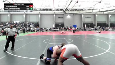 215 lbs Quarterfinal - Justin Barker, Danbury vs Kaleb Arcouette, Stafford