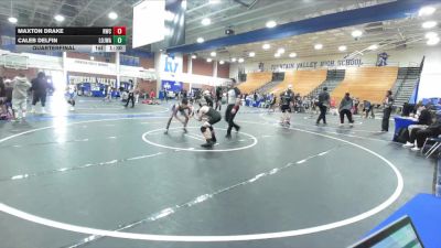 83-97 lbs Quarterfinal - Maxton Drake, Ridgecrest Wrestling Club vs Caleb Delfin, Lion Of Judah Wrestling Academ