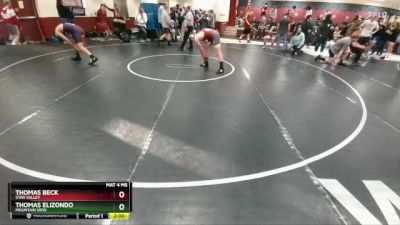 190 lbs Cons. Round 1 - Thomas Beck, Star Valley vs Thomas Elizondo, Mountain View