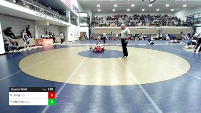 141 lbs Consi Of 16 #1 - Dakota King, Ohio State vs Yianni Marinis, Unrostered- Zephyrhills Christian