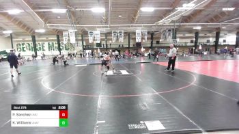 125 lbs Consi Of 8 #2 - Presden Sanchez, Maryland vs Kaedyn Williams, Unaffiliated - COLLEGE