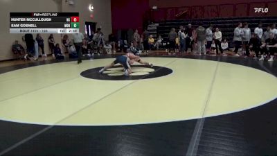 125 lbs Champ. Round 2 - Hunter McCullough, Newberry College vs Sam Gosnell, Montreat College