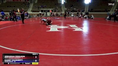 138 lbs Round 3 (3 Team) - Kassey Daugherty, Presbyterian vs Jermariah Ferguson, Texas Woman`s University