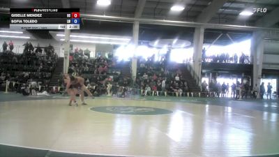 160 lbs Cons. Round 2 - Giselle Mendez, University Of The Cumberlands vs Sofia Toledo, Lindsey Wilson