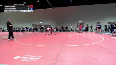 98 lbs 5th Place Match - John Duncan, OK vs Bajon Gunter, OK