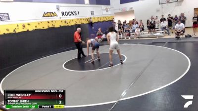 138 lbs Cons. Round 3 - Tommy Smith, Grindhouse Wrestling Club vs Cole Worsley, Mogollon WC